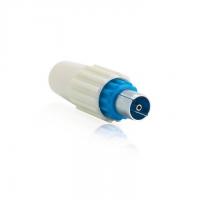  FICHE COAX BLEUE MALE 9,52MM 