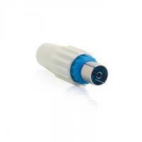 FICHE COAX BLEUE FEMELLE 9,52M 