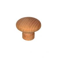  BOUTON ROND D50 HETRE BRUT 