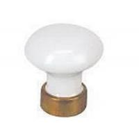  BOUTON ROND D35 PORCELAINE BLC 