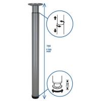  PIED REGLABLE ALU BROSSE 300MM 