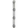  PATERE ARRONDIE METAL 4 TETES 