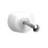  TAQUET PLASTIQUE BLANC D.15MM 