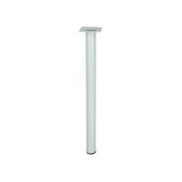 PIED FIXE ACIER BLANC 700MM 