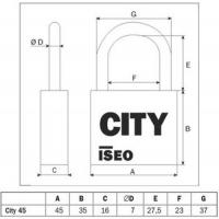  CADENAS CITY 45 ANSE ACIER 