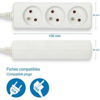  BLOC 3 PRISES 2P+T 16A 