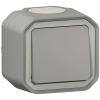  INTER POUSSOIR IP55 PLEXO GRIS 