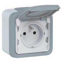  PRISE 2P+T IP55 PLEXO GRIS 