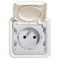  PRISE 2P+T IP55 PLEXO BLANC 