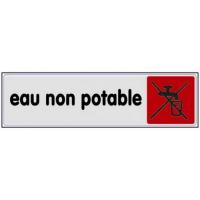  PLAQUE 170X45 EAU NON POTABLE 