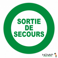  DISQUE SORTIE SECOURS VERT 