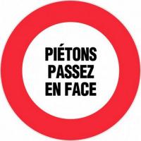  DISQUE PIETONS PASSEZ EN FACE 