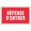  PLAQUE 330X200 DEF D ENTRER 