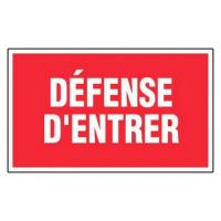  PLAQUE 330X200 DEF D ENTRER 