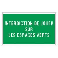  PLAQUE INT JOUER SUR ESPAC VRT 
