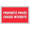  PLAQUE PROPRIET PRIV CHASS INT 