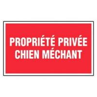  PLAQUE PROPR PRIV CHIEN MECHAN 