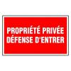  PLAQUE PROPR PRIVEE DEF ENTRER 