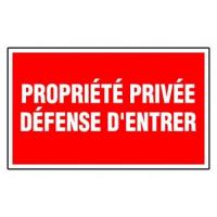  PLAQUE PROPR PRIVEE DEF ENTRER 
