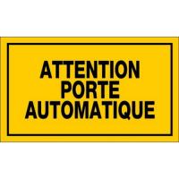  PLAQUE ATTENTION PORTE AUTOMAT 
