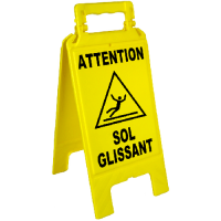  CHEVALET ATTENTIO SOL GLISSANT 