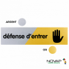  PLAQUETTE 170X45 DEFENS ENTRER 