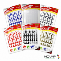  CHIFFRE NOVADHESIF 20MM BLANC 
