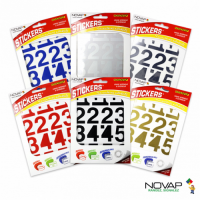  CHIFFRE NOVADHESIF 40MM NOIR 
