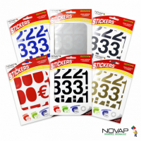  CHIFFRE NOVADHESIF 50MM BLANC 