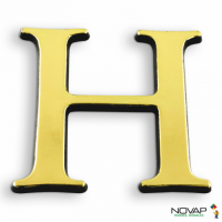  CARACTERE ADHESIF 40MM OR H 