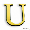  CARACTERE ADHESIF 40MM OR U 