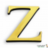  CARACTERE ADHESIF 40MM OR Z 