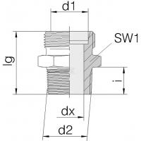  RACCORD 12L - 3/8 BSPT 