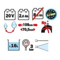  PULVERISATEUR 20V DOS 16L 12V 