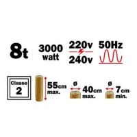  FENDEUR BUCHES VERTI 3000W 8T 