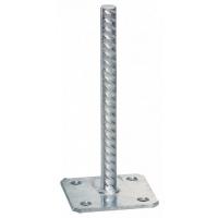  PIED POTEAU SPLE PLATINE 90/90 