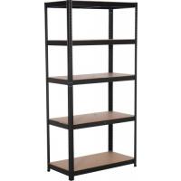  ETAGERE METAL 5 TABLETTES NOIR 