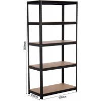  ETAGERE METAL 5 TABLETTES NOIR 