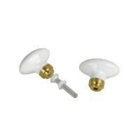  BOUTON DOUBLE BLANC OVALE C6MM 
