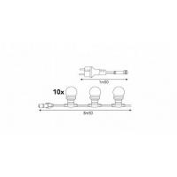  GUIRLANDE 10 AMPOULES LED 10M 