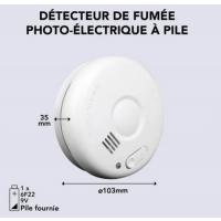  DETECTEUR FUMEE + PILE 