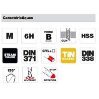  TARAUD M4X70 + FORET D3.3MM 
