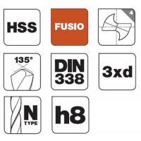  FORET METAL HSS TI2CN D4 MM 
