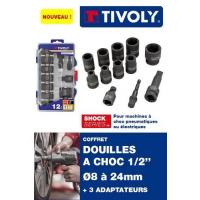  DOUILLE CHOC 1/2 ASSORT 12PCES 