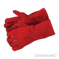  GANTS SOUDEUR ROUGE MI-LONGS 