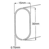  TUBE ACIER 30X15MM EP.7MM 