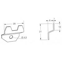  PATTE A GLACE RONDE EP8MM 
