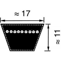  COURROIE TRAPEZOIDALE B37 