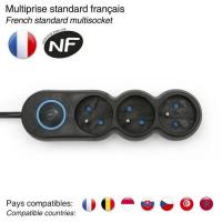  BLOC 3 PRISES 2P+T 16A + INTER 