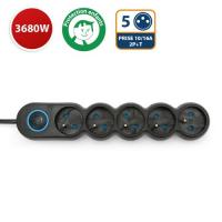  BLOC 5 PRISES 2P+T 16A + INTER 